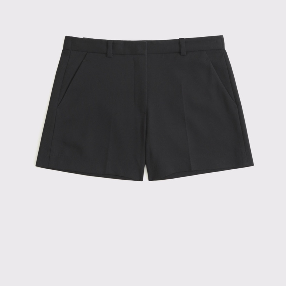 Abercrombie & Fitch Black Bermuda Shorts Tailored Design